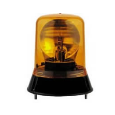 Durite 0-444-03 Amber Rotating Beacon with 3 Bolt Fixing - 12/24V PN: 0-444-03